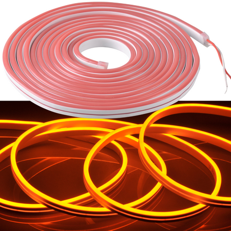 NEON Pasek Elastyczna taśma LED 24V 40W Pomarańczowa IP65 12mm 5m