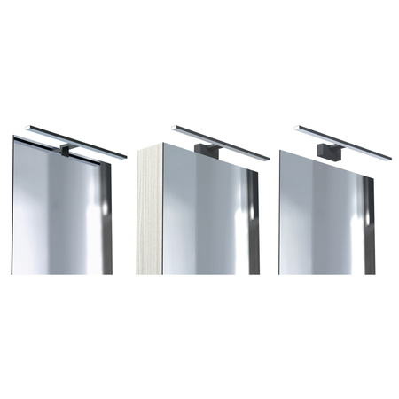 Kinkiet Ścienny Lampa Natynkowa LED 15W 1100lm 3000K Ciepła Chrom Wodoodporna Łazienkowa IP44 Nowoczesna CEZANNE LED L 10667 Nowodvorski