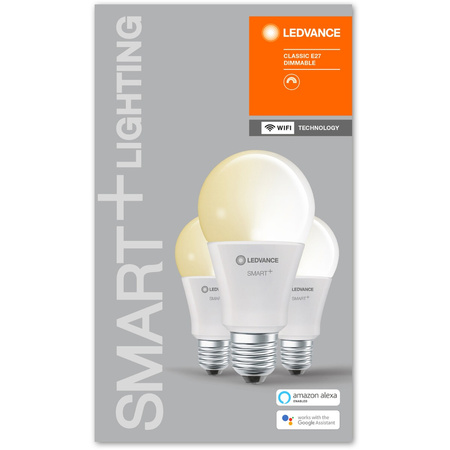 3PAK Żarówka LED E27 A75 14W 1521lm 2700K Ciepła LEDVANCE SMART+ WiFi Ściemnialna