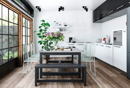 Oprawa Natynkowa Halogenowa SPOT TUBA Ruchoma 2xGU10 Czarna BLURRO Kanlux