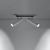 Lampa Sufitowa Oprawa Natynkowa SPOT TUBA Reflektor 2x GU10 Ruchoma Tubularna Biała Nowoczesna Direzione Sollux