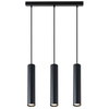 Lampa Wisząca Sufitowa KEON 3xGU10 Regulowana Tuba Czarna MASTERLED
