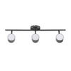 Lampa Listwa LED Oprawa Sufitowo-Ścienna 12,6W KUBIK 3 Czarny 3000K GOLDLUX (Polux)