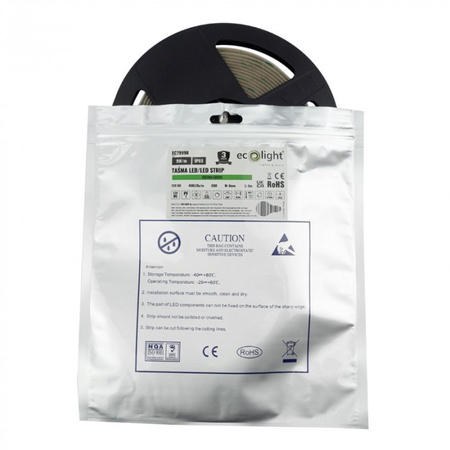 Taśma LED Pasek COB 9W/m 480LED/m 12V Zielona IP65 Rolka 5m Ecolight