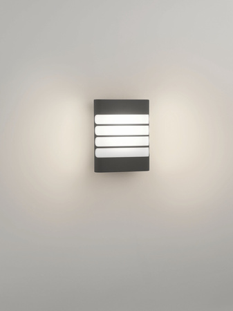 Kinkiet Ogrodowy Lampa Elewacyjna Zewnętrzna LED 3W 270lm 2700K IP44 Antracyt Raccoon Philips