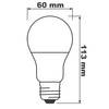3PAK Żarówka LED E27 A60 13W = 100W 1521lm 2700K Ciepła 200° BELLALUX