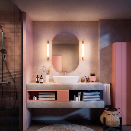 Lampa nad Lustro LED 5W 730lm 2700K 44cm IP44 Miedziany Rover Philips