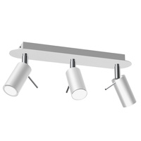 Lampa Sufitowa PRESTON Biała Chrom 3x mini GU10 Milagro