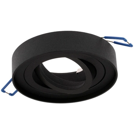 Zestaw Oprawa HALOGENOWA Tuba Spot Ruchoma MIDI GU10 Okrągła Czarna 20mm + LED GU10 6W 3000K LUMILED