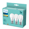 3x Żarówka LED E27 A60 4.9W = 40W 470lm 2700K Ciepła 180° Essential Philips