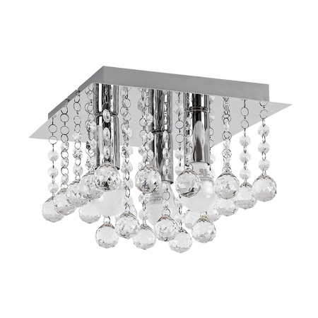 Lampa Sufitowa Plafoniera Dekoracyjna 3x E14 Chrom Nowoczesny Corinna Rabalux
