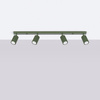 Lampa Sufitowa Reflektor Tuba Spot 4x GU10 Oliwkowa Karbon Deep Space SL.1622 Sollux