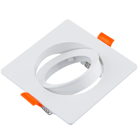 Oprawa Halogenowa Podtynkowa Ruchoma Kwadratowa Biała GU10 MR16 VENTUS Lumiled