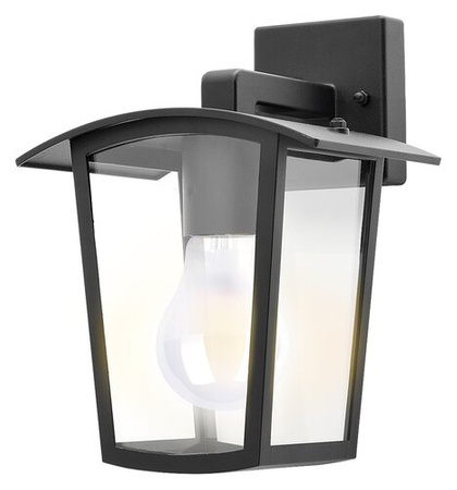 Lampa Ogrodowa LED Kinkiet Elewacyjny TAVERNA E27 IP44 Latarnia do Dołu Czarna RABALUX