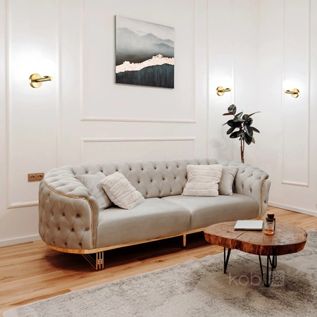 Kinkiet Ścienny Lampa Natynkowa G9 Złota Globe Elegance Kobi