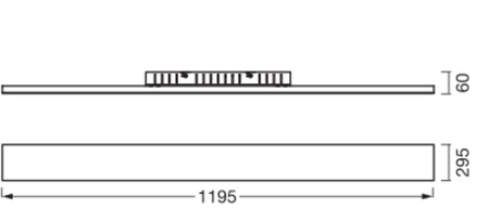 Panel Sufitowy LED Lampa Bez Ramki Biały 40W 3000K Ciepła LEDVANCE