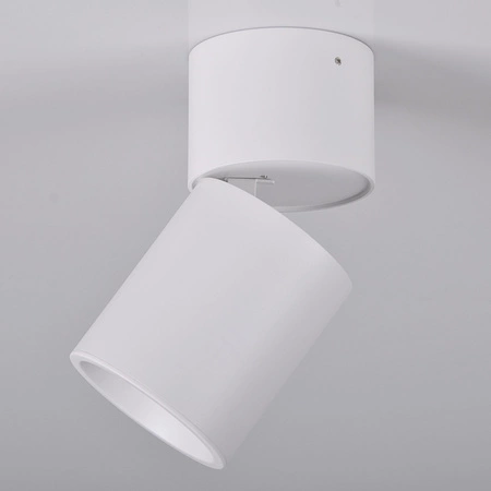 Oprawa Natynkowa Halogenowa SPOT TUBA Okrągła Ruchoma GU10 Biała NIXA GOLDLUX (Polux)