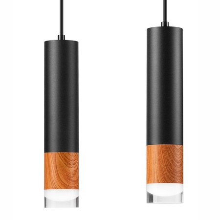 Lampa Wisząca Sufitowa AURELIA 2xE27 Czarna LM-2.152 Lamkur