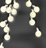 Girlanda Solarna Ogrodowa Ozdobna Łańcuch Świetlny 10 LED Mleczne Kulki