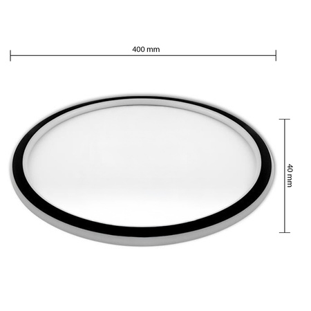 Lampa sufitowa PLAFON LED żyrandol 66W 3000K-6500K czarny + pilot