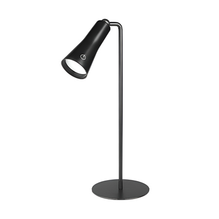 Lampka Biurkowa Stołowa Nocna MAGNETO LED 5W 400lm 4000K Akumulatorowa Odpinana Czarna MasterLED