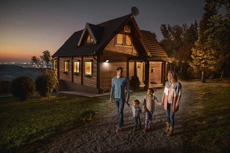 Naświetlacz LED Reflektor Zewnętrzny Lampa LED z Czujnikiem Ruchu i Zmierzchu 50W 4000K Neutralna Czarny Floodlight Osram