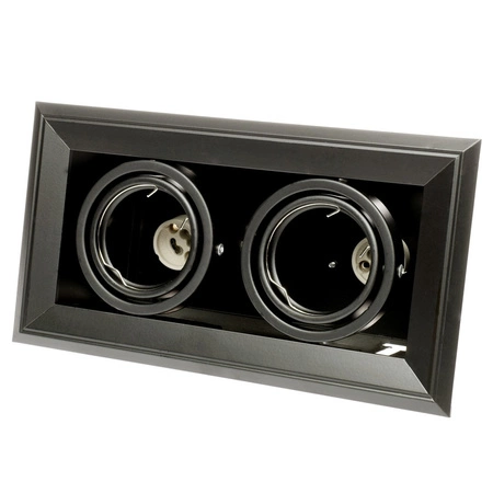 Oprawa Podtynkowa Halogenowa BLOCCO Czarna 2xGU10 LED Milagro