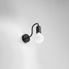 Lampa Ścienna Kinkiet E27 Nieregularna Czarna Industrialna Vector Sollux