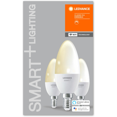 Żarówka LED E14 Świeczka 4.9W = 40W 470lm Ściemnialna SMART+ WiFi Candle Ledvance