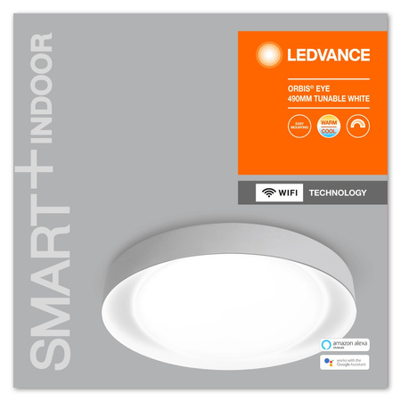 Plafon LED lampa sufitowa ORBIS Eye 32W 3300lm ciepła-zimna 49cm SMART+ WiFi LEDVANCE