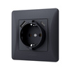 Gniazdko Pojedynczne z USB-A+USB-C 16A Natynkowy Czarny BINERA VIDEX