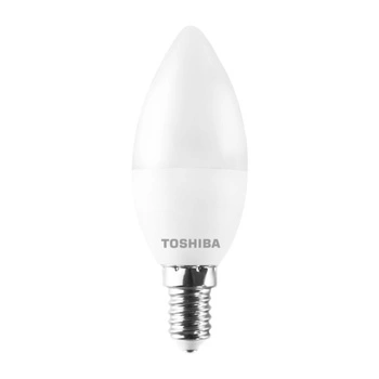 Żarówka LED E14 C37 4.7W = 40W 470lm 3000K Ciepła 220° Mleczna TOSHIBA