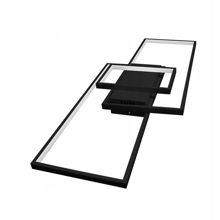 Lampa Sufitowa Żyrandol LED 90W CCT GALAXIS VELA Czarny + Pilot Sterujący