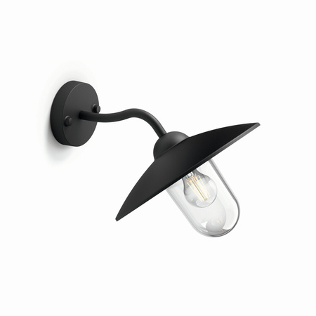 Kinkiet Ogrodowy Lampa Elewacyjna Zewnętrzna E27 IP44 Czarna Hammock Philips