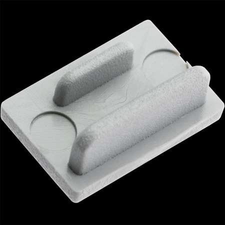 Zaślepka do profilu KM33 pełna szara tworzywo sztuczne