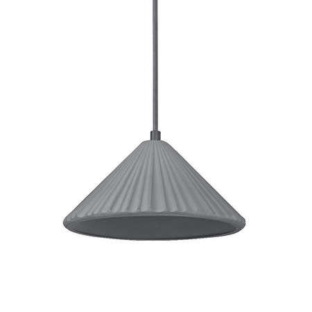 Lampa Sufitowa Wisząca Dekoracyjna E27 Zwis Szary Beton Decor Ledvance