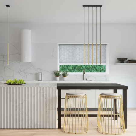 Lampa Sufitowa Wisząca Zwis 3x G9 Tuba Żyrandol Tubularna Złota Połysk Nowoczesna Pastelo Sollux