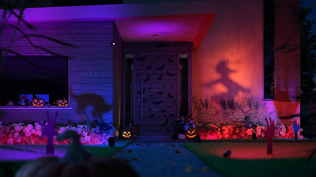 Kinkiet Ogrodowy LED Lampa Zewnętrzna Elewacyjna 15.8W 1180lm IP44 White and Color Ambiance RGB + TW Czarna Inteligentna SMART Zigbee Bluetooth Impress Philips HUE