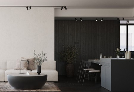 Lampa Stołowa Biurkowa Nocna GU10 Czarna Nowoczesna MONO 7706 Nowodvorski