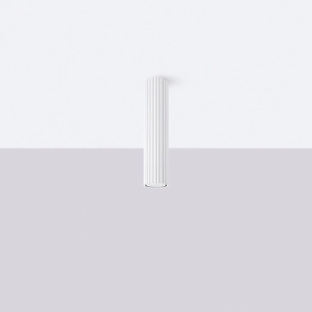 Lampa Sufitowa Oprawa Natynkowa Tuba Spot 1x GU10 Biała Karbon Deep Space SL.1532 Sollux