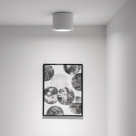 Oprawa Natynkowa HALOGENOWA SPOT TUBA Ruchoma GU10 AR111 Okrągła Biała 100mm TELES LUMILED