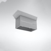 Lampa Sufitowa Oprawa Natynkowa 2x G9 Prostokątna Szara Nowoczesna Lobo Sollux