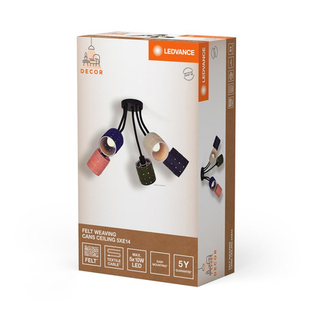 Lampa Sufitowa Dekoracyjna Punktowa E14 Wielokolorowy Decor Ledvance