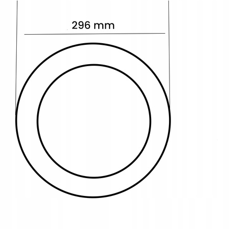 Plafon Panel LED 24W 4000K 1920lm 29cm Okrągły Podtynkowy Czarny ECOLIGHT