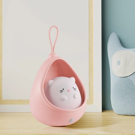 Lampka Dekoracyjna LED Akumulatorowa 0.5W 3000K Ciepła Różowa Kitty Sanico Goldlux