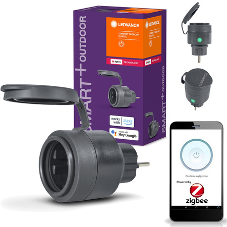 Inteligentne Gniazdko Sieciowe Zewnętrzne EU 230V 3680W 16A LEDVANCE SMART+ ZigBee