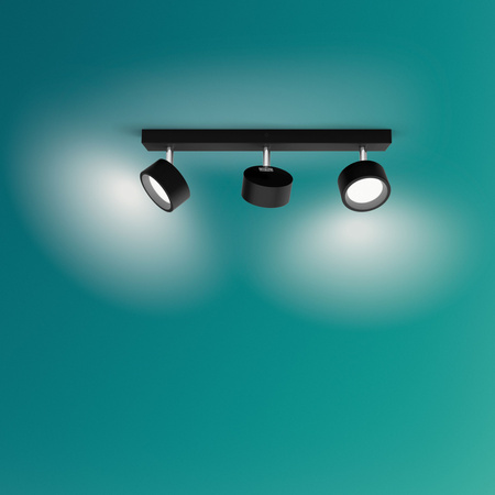 Lampa Sufitowa Reflektor LED 16.5W 1650lm 2700K Czarna Bracia Philips