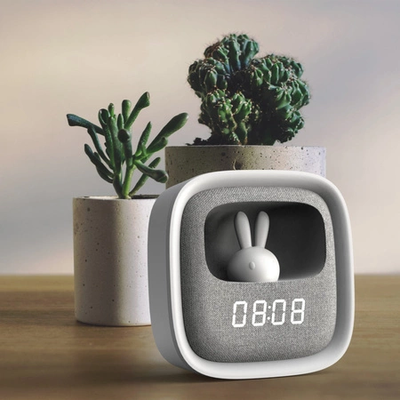 Lampka Dekoracyjna LED 1.2W 55lm 3000K Ciepła Biała Szara Ściemnialna Bunny Sanico Goldlux