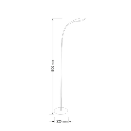 LAMPA STOJĄCA podłogowa LED SWAN 6,5W biała GOLDLUX (Polux)