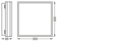 Plafon LED Lampa Sufitowa Oprawa Natynkowa 26W 2000lm CCT Ściemnialna Kwadratowa Biały SMART+ WiFi Magnet Ledvance